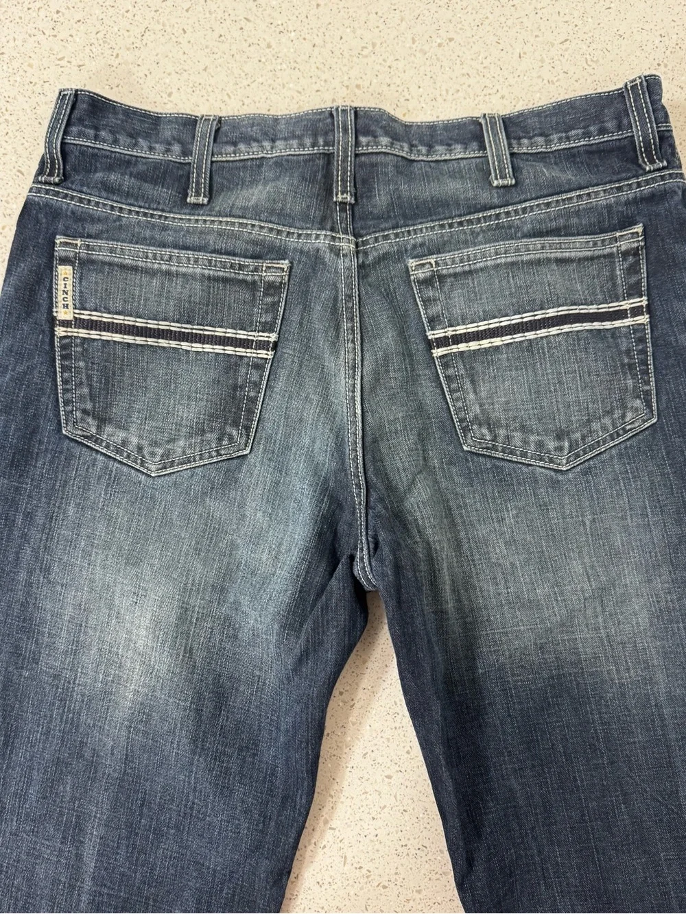 Cinch White Label Jeans Men 36x32 Blue Straight Denim Cowboy Western denim